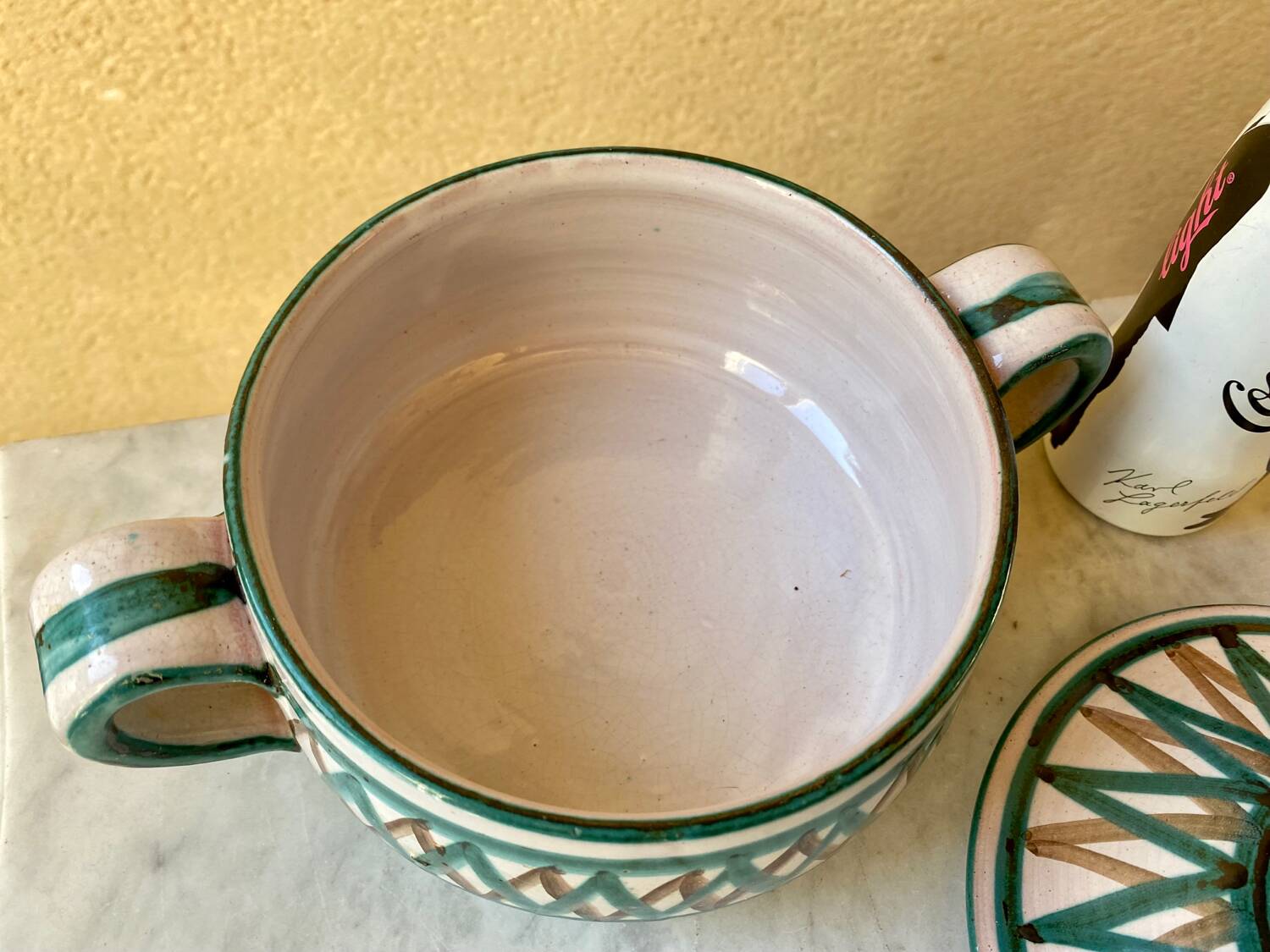 Ceramic soup pot Robert Picault Vallauris vintage 60