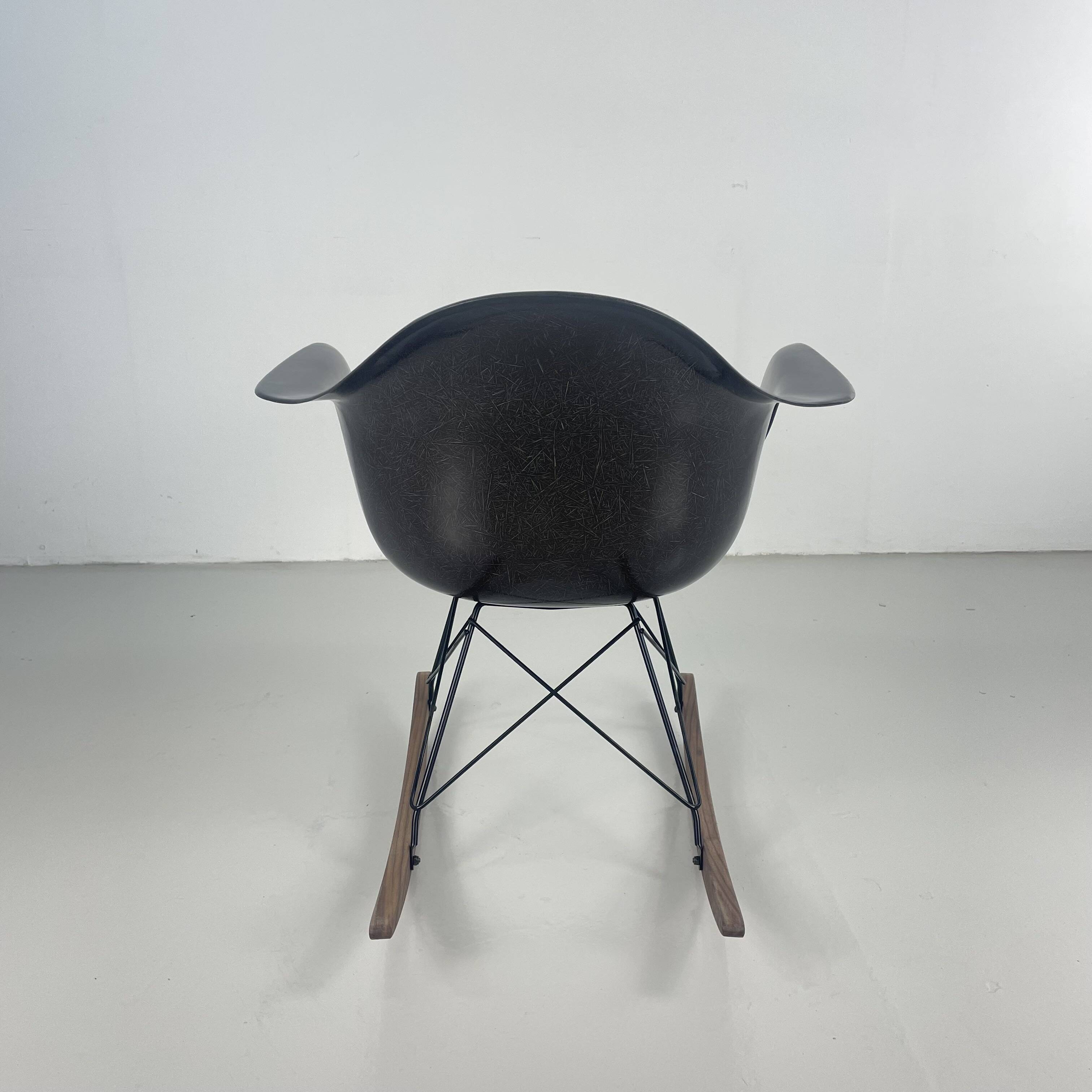 Eames Herman Miller 1950s RAR rocking chair in brown