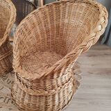 Fauteuils en rotin
