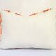 Orange Berber cushion for home decor Checkered pillow cover Moroccan cushion C