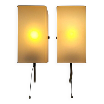 Pair of Midcentury Wall or Table Lamps, Pokrok, 1970s