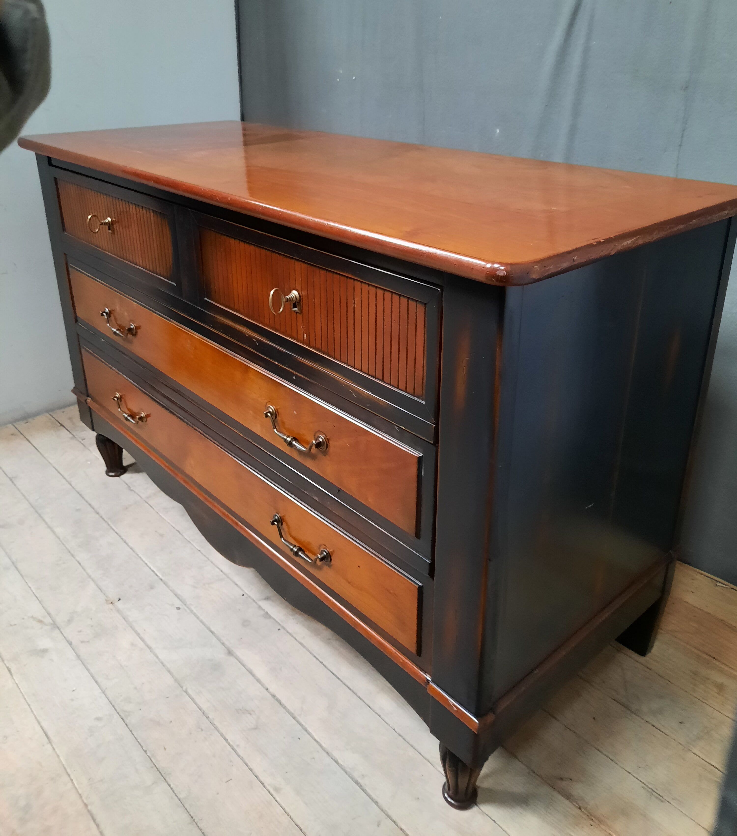 Louis xvi style chest of drawers painted
