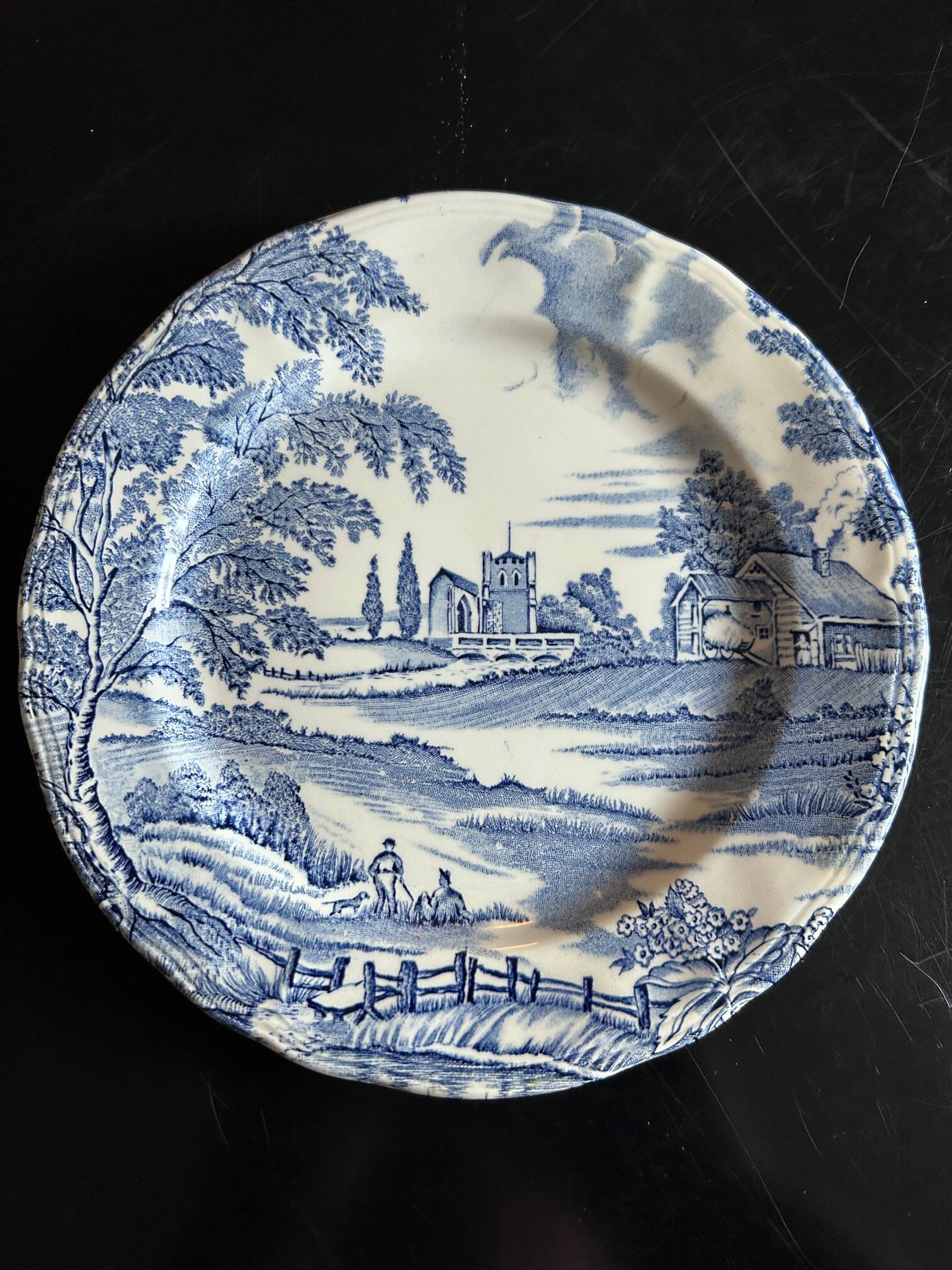 dessert plates and dish English Style