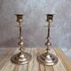 Pair of antique brass candlesticks – Classic and timeless elegance