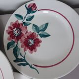 5 vintage dessert plates from Sarreguemines model Monceau 231129