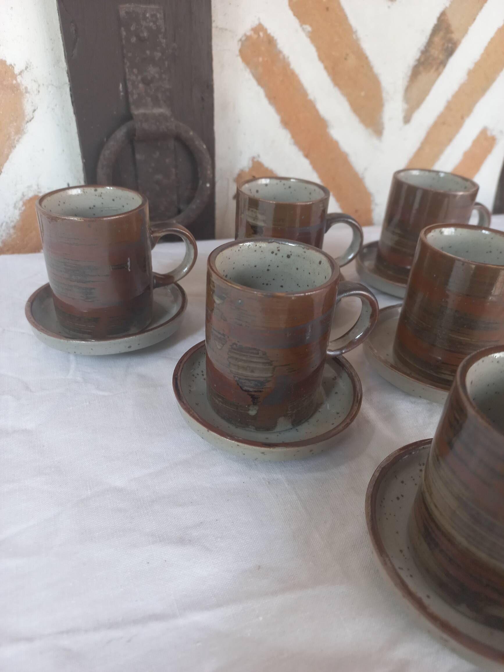 Vintage stoneware coffee set
