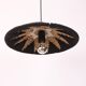 Natural Abaca Lighting 40 cm, Wicker Pendant Light, Light Fixture