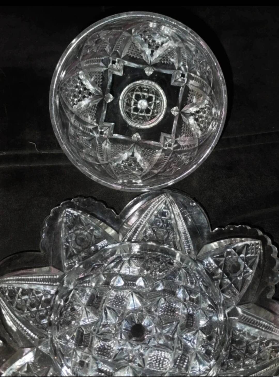 Antique cut glass butter dish – Luxury & elegance of the dining table art