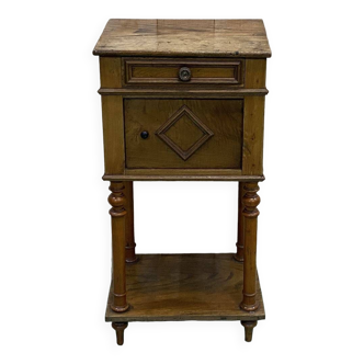 Early 20th century chestnut bedside table