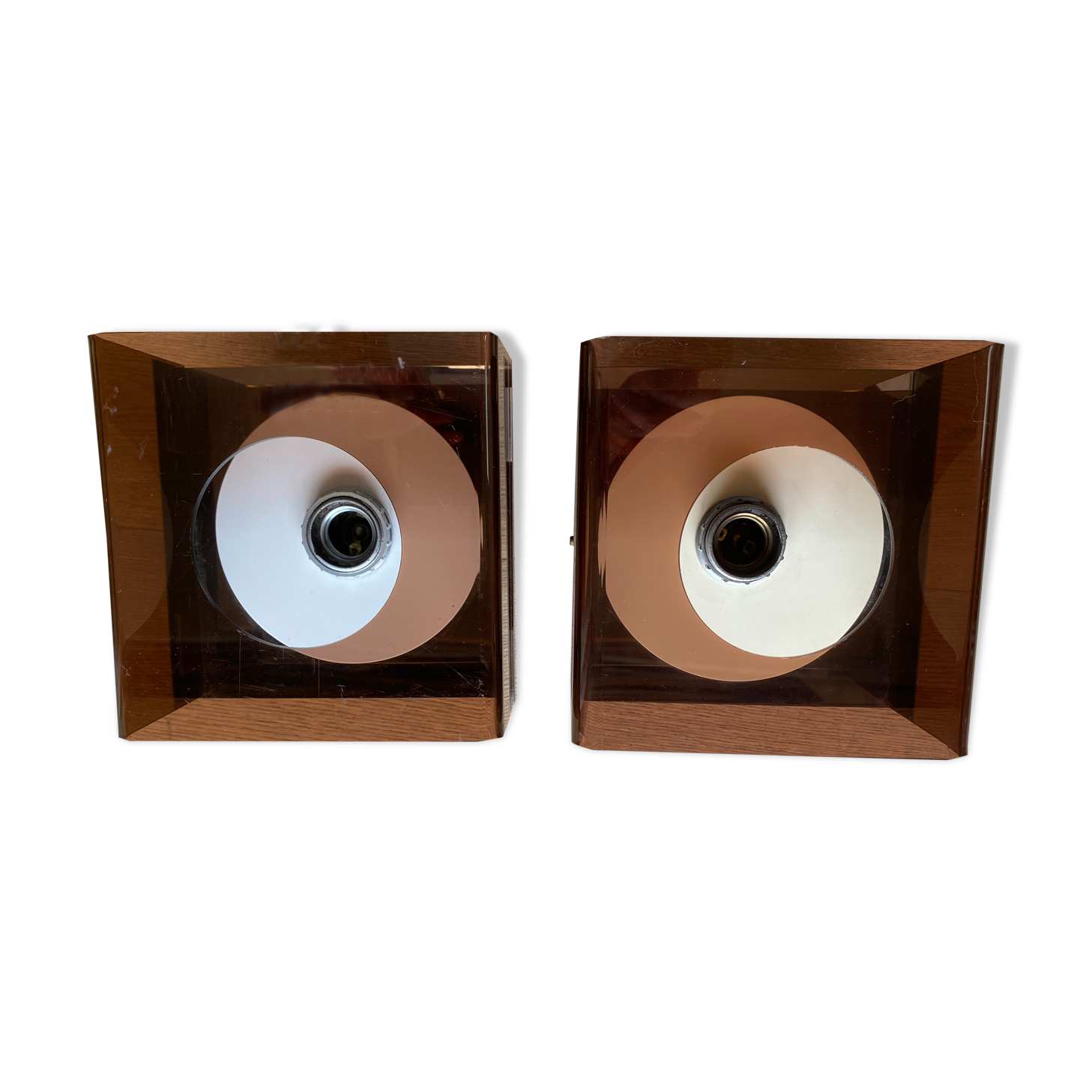 Pair of "Disco" sconces by Jocelyne Trocmé for Oxar, France 1970
