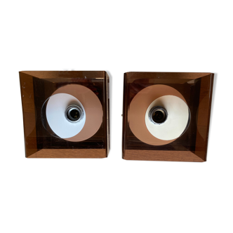 Pair of "Disco" sconces by Jocelyne Trocmé for Oxar, France 1970