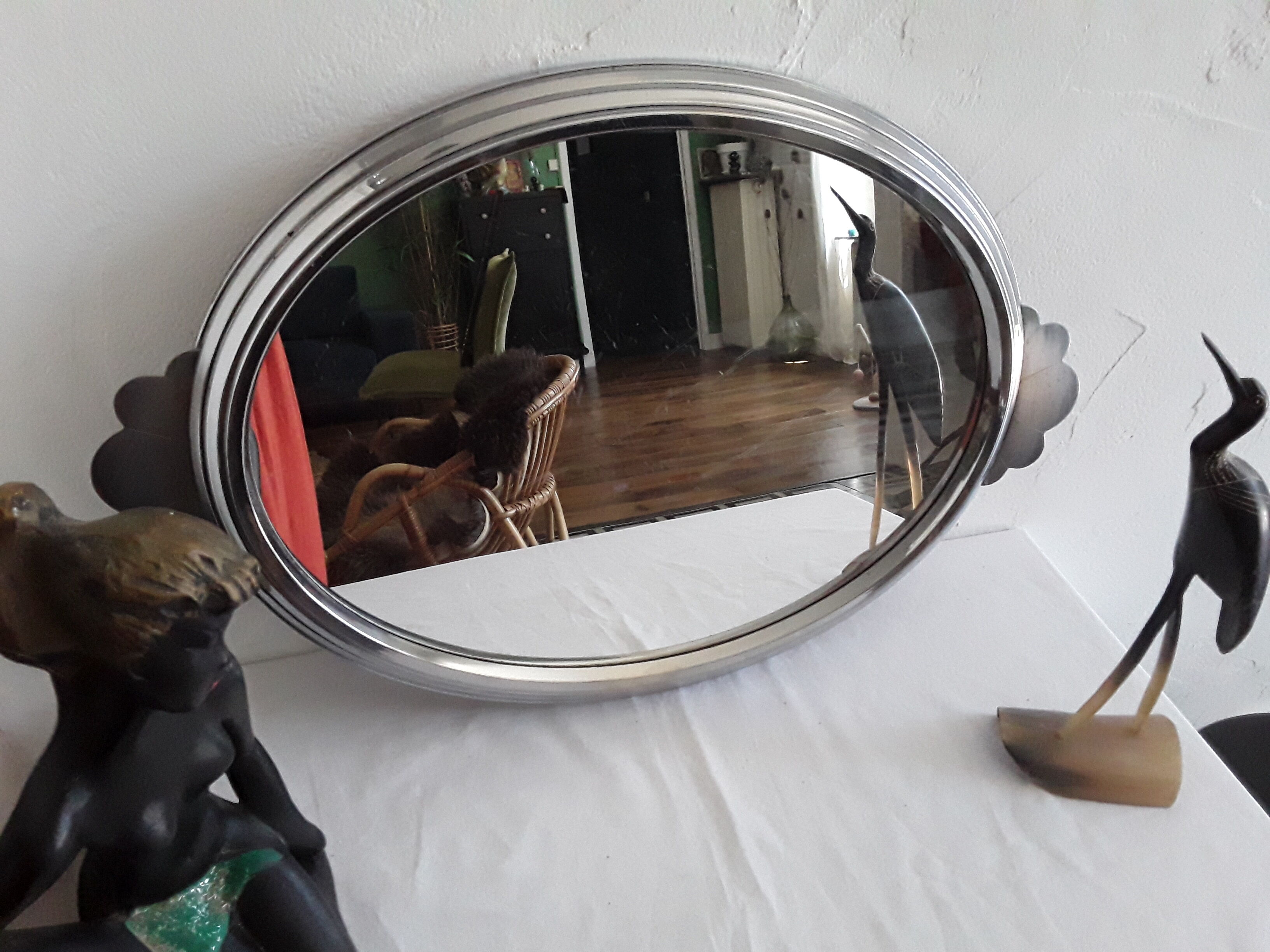 Vintage mirror tray