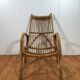 vintage italian rattan lounge chair