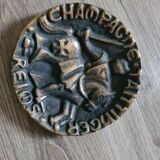 Old bronze cup, ashtray Taittinger