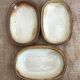 Lot de 3 plats vintage en grès émaillés Jean Austruy