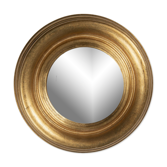 Miroir convexe de 24 cm doré