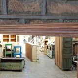 Ancient Burmese teak mirror