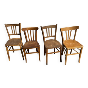 set de 4 chaises bistrot