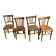 Set de 4 chaises bistrot dépareillées 