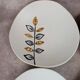 Set of 11 vintage dessert plates from Niderviller – 1970s – Capron Vallauris style