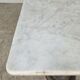 Superb cast iron and Carrara marble display table from a chocolate factory circa 1900