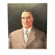 Portrait of a man, oil on canvas, signed Prochazka 1938, antique Art Deco.