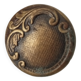 Antique Art Nouveau furniture handle in chiseled brass