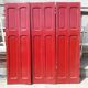 Lot shutters / doors / 6 elements solid wood patinated ep 1940 - 181 cm