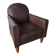 Authentic vintage Art Deco reclining club chair
