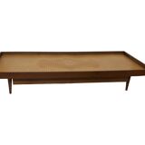 Vintage mid century daybed teak design with drawers