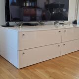 Ligne Roset TV unit, glossy white