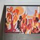Psychedelic canvas, painting, 70s