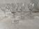 Set of 10 engraved vintage glasses