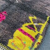 Berber carpet in wool beni ouarain 200x270cm