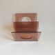 Smoked plexiglas magazine holder 70s