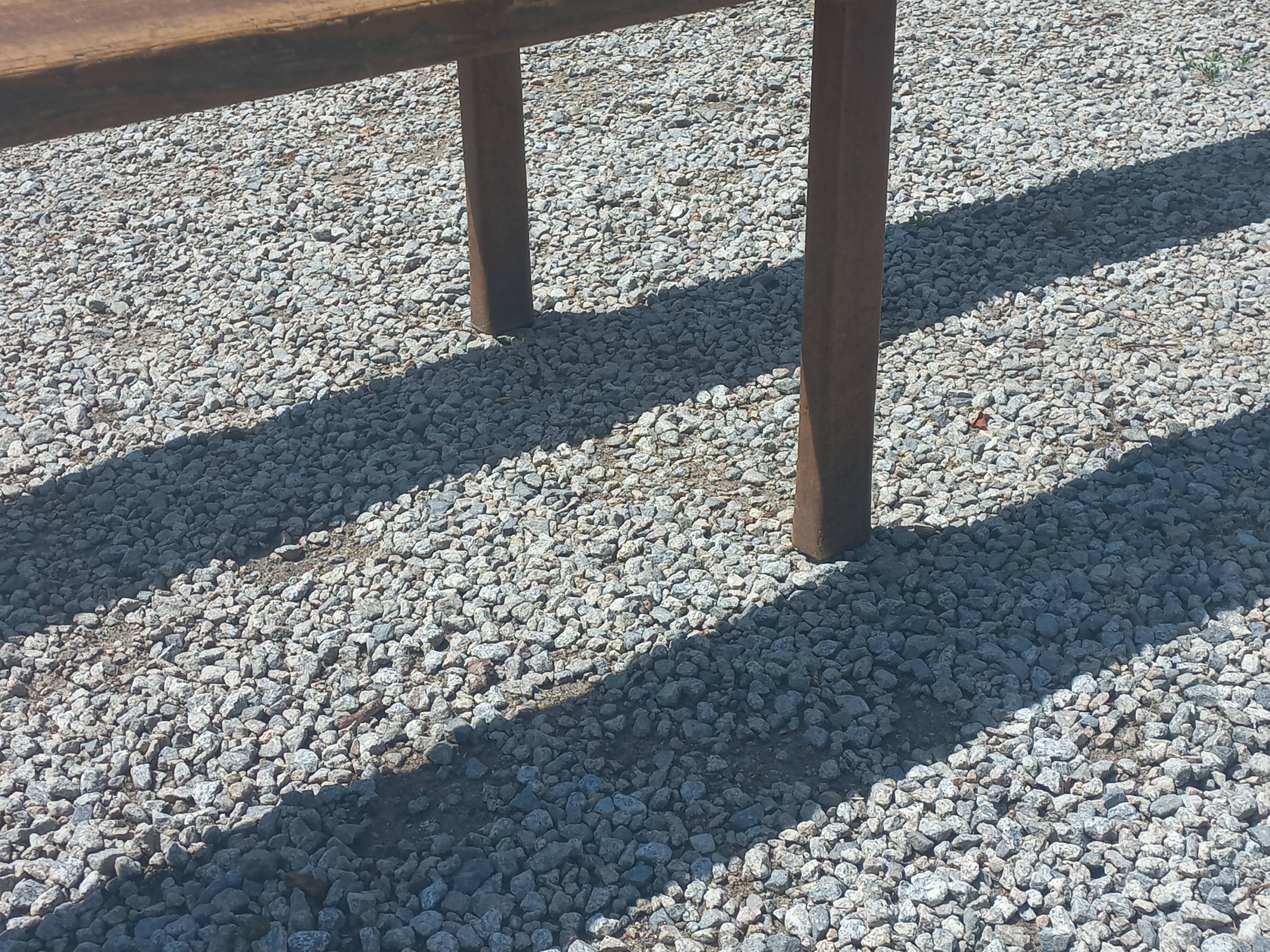 Pair of nineteenth century farmhouse table benches 251cm