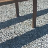 Pair of nineteenth century farmhouse table benches 251cm