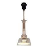 Solid brass column lamp foot Regency design 80s design