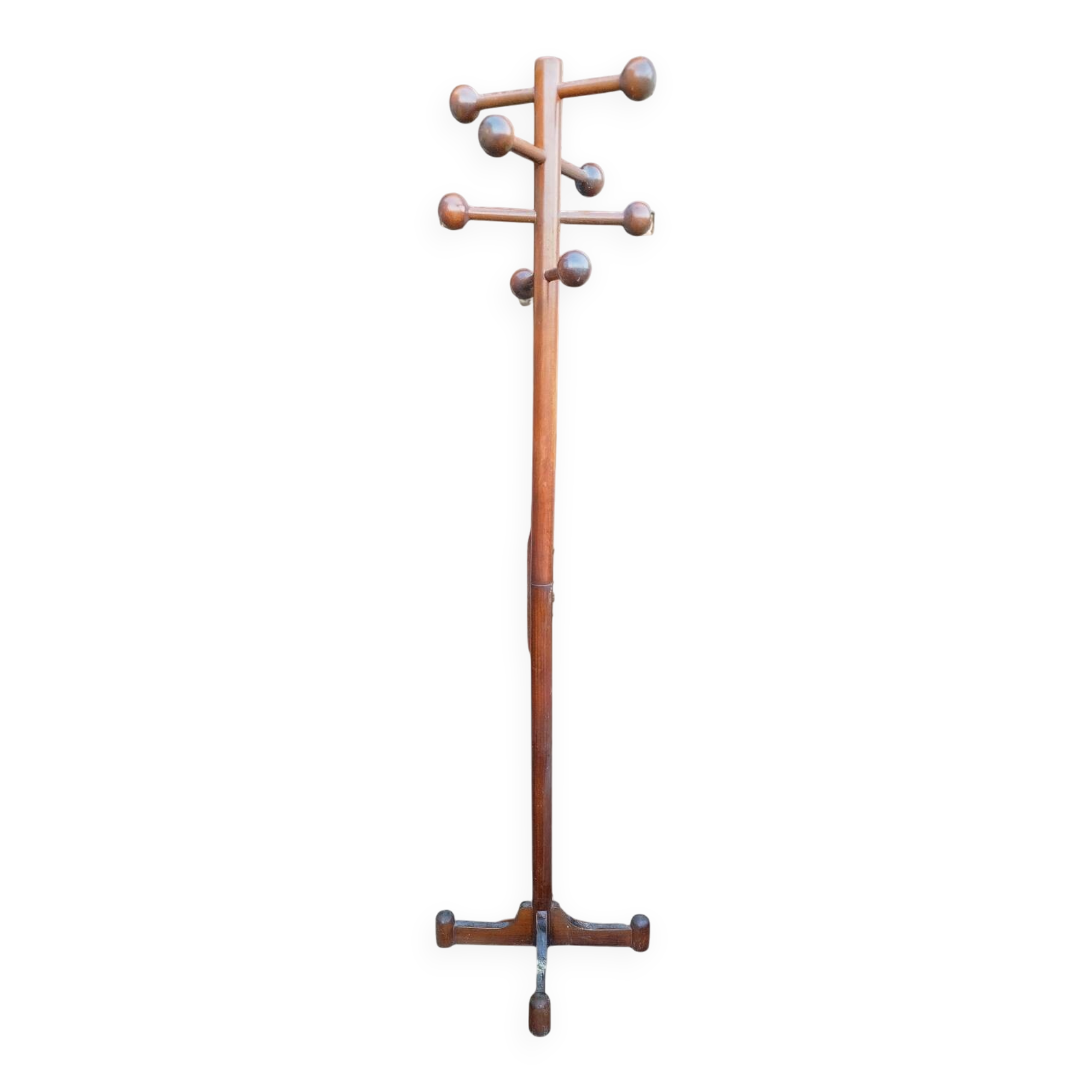 Scandinavian teak parrot coat rack – 1960