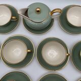 Service à thé et café Villeroy et Boch en porcelaine vert d’eau