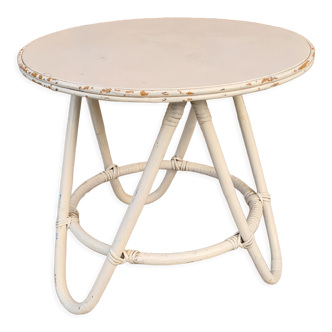 Vintage rattan coffee table