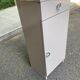 Narrow vintage beige bathroom cabinet 1970s