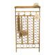 Large rattan wall coat rack, Italy, 1960s.