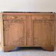 Art Deco Sideboard - Solid Oak - Black Marble
