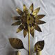 Brass sunflower sconces