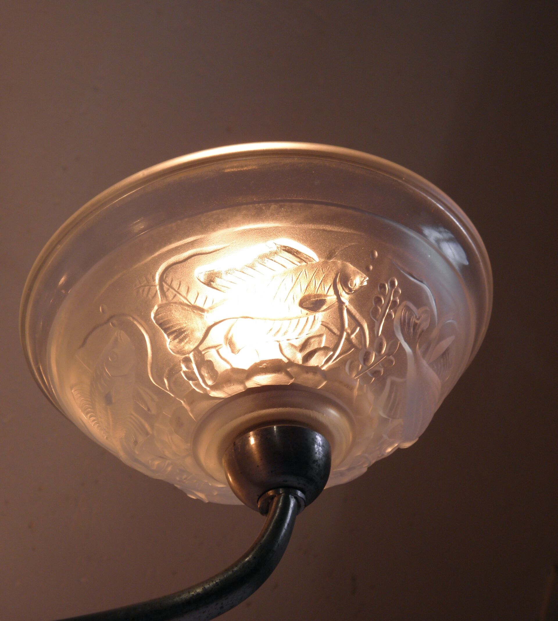 Lustre aux poissons années 40