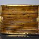 Rattan and brass top, Italy, 1970