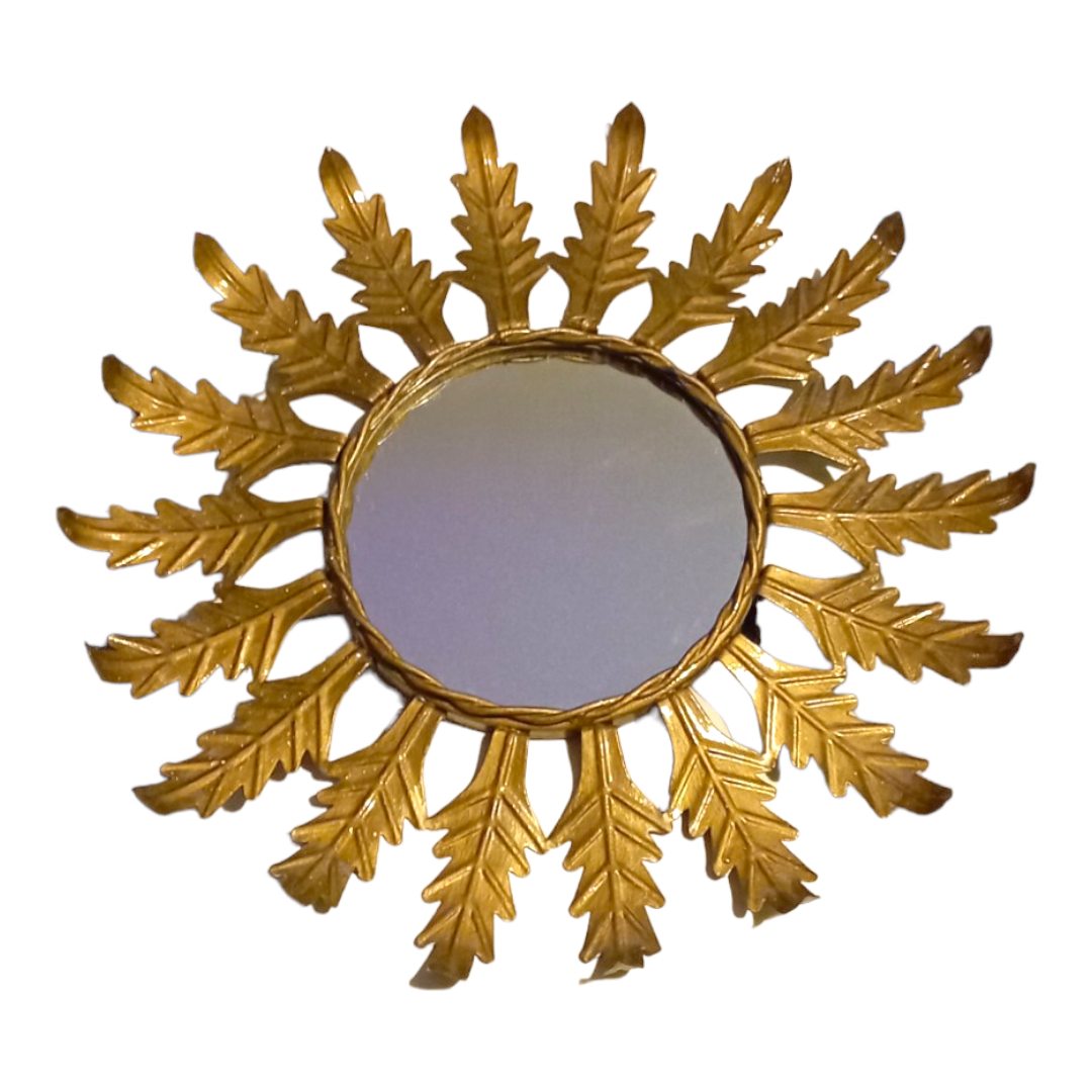Miroir mural soleil. Miroir espagnol, Sunburst espagnol