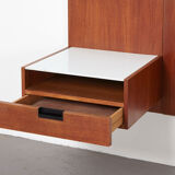 Pair of bed cabinets and headboard Japanese Series by Cees Braakman for Pastoe 1958