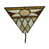 Art Deco style stained glass wall light